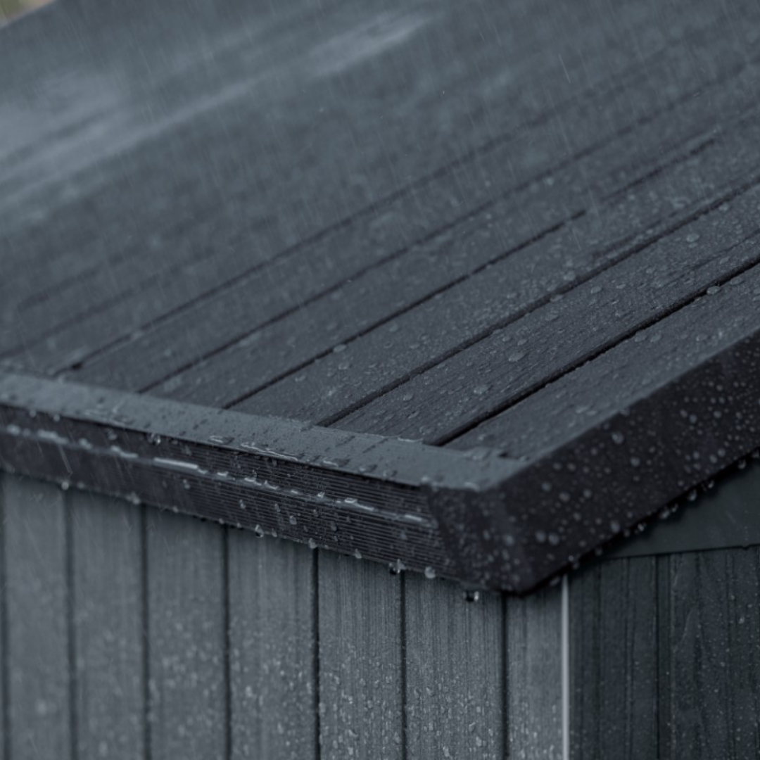Keter Darwin 6x8ft Composite Storage Shed Grey 16mm Walls