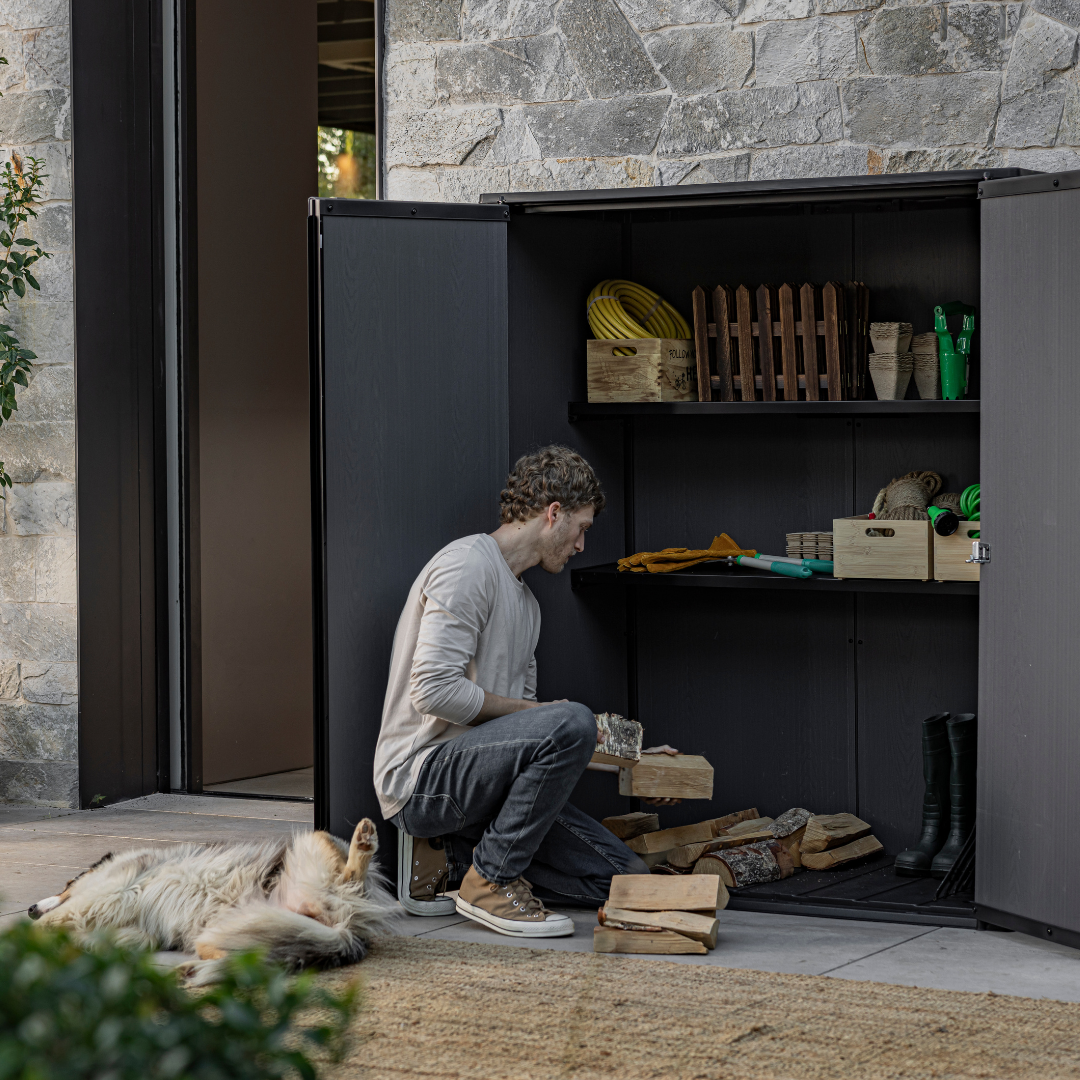 Keter Signature Collection Vertical Garden Shed Ashwood 55in
