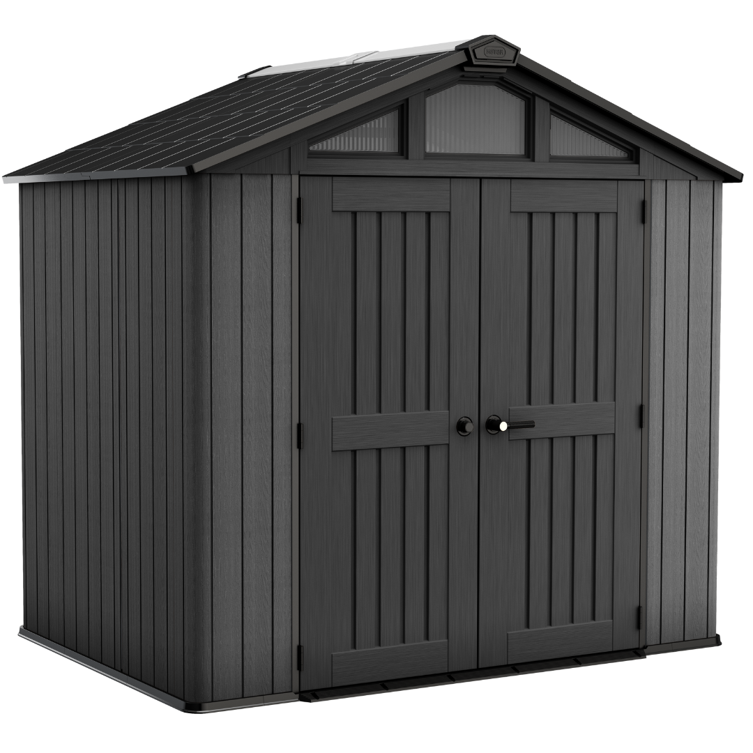 Keter Stronghold 8x8ft Garden Shed Resin Composite Grey