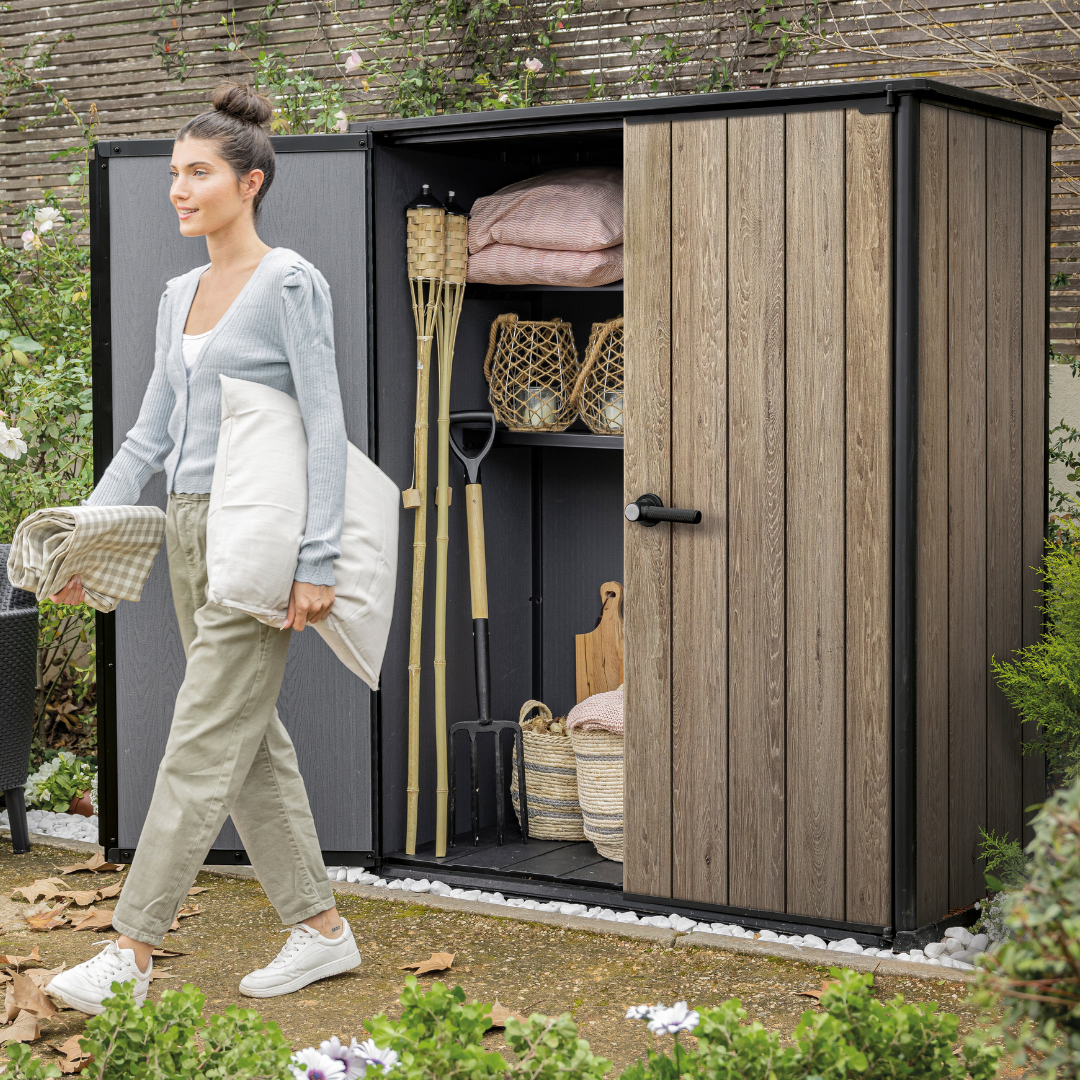 Keter Signature Collection Vertical Garden Shed Ashwood 55in