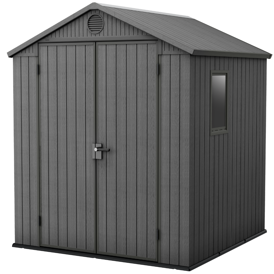 Keter Darwin 6x6 Composite Outdoor Storage Shed Grey