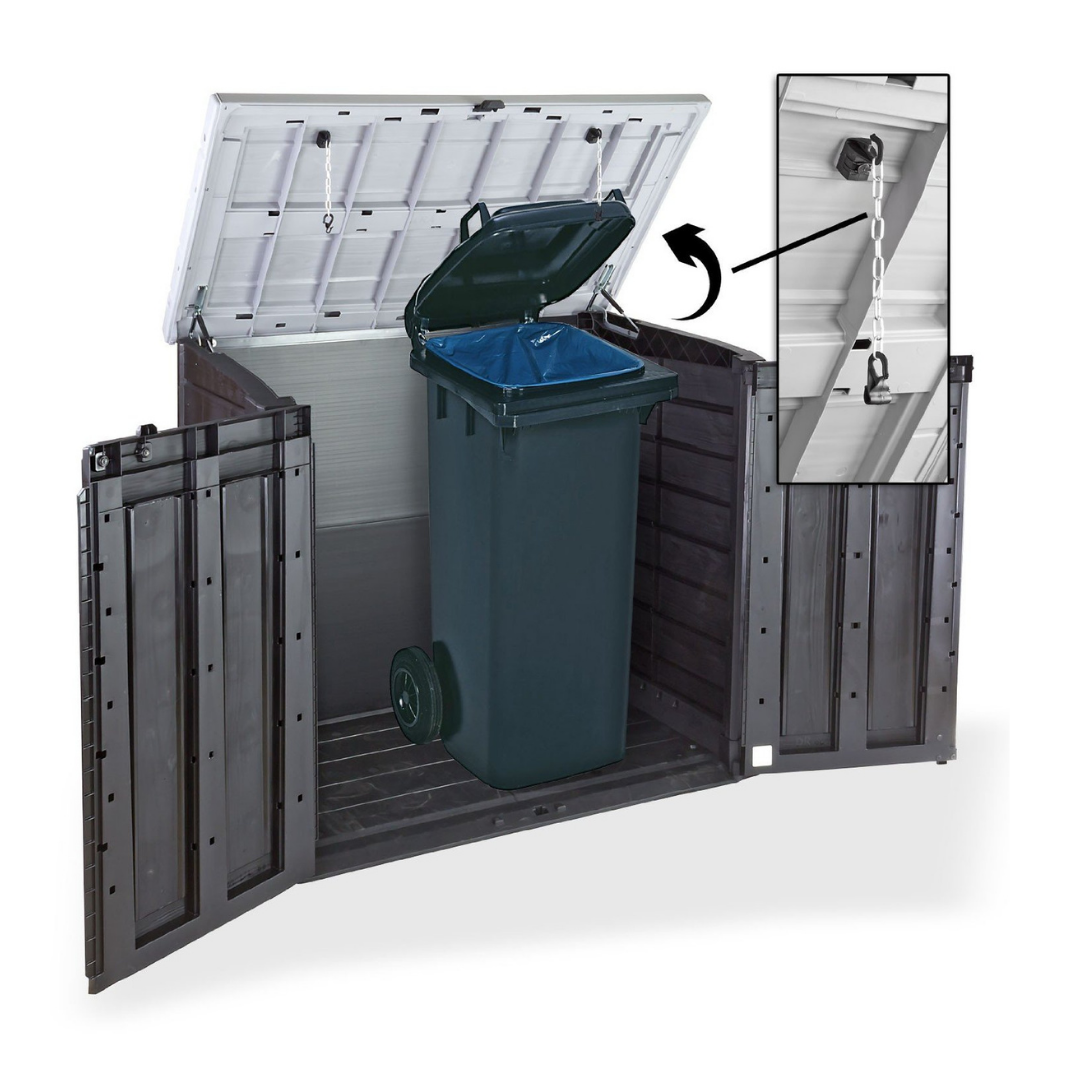 Keter Store-It-Out Max Outdoor Storage Unit 1200L Black-Grey