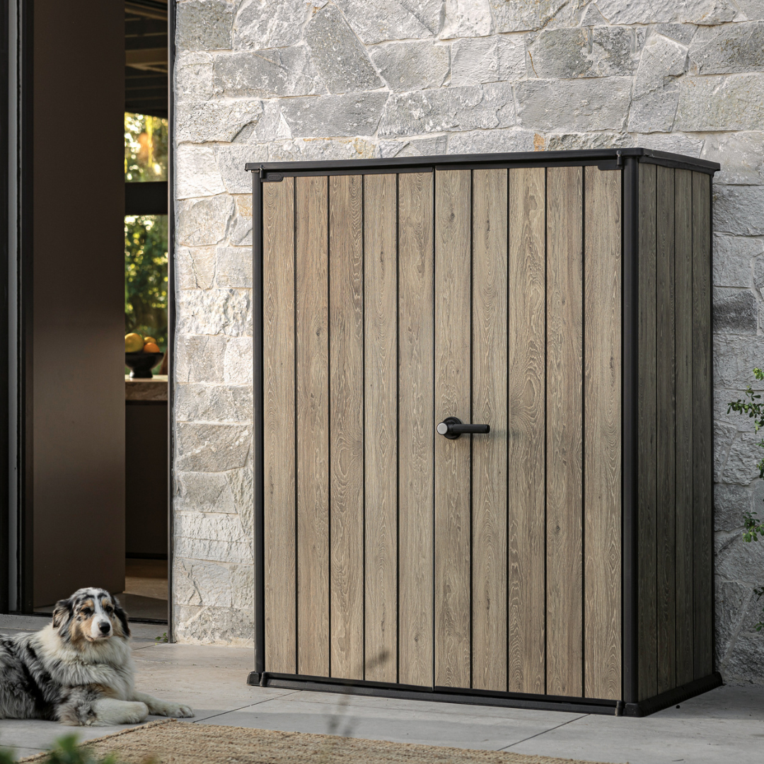 Keter Signature Collection Vertical Garden Shed Ashwood 55in