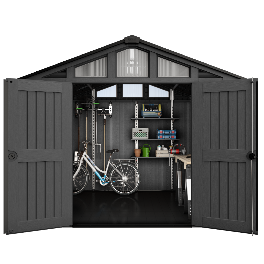 Keter Stronghold 10x8ft Resin Composite Storage Shed Grey