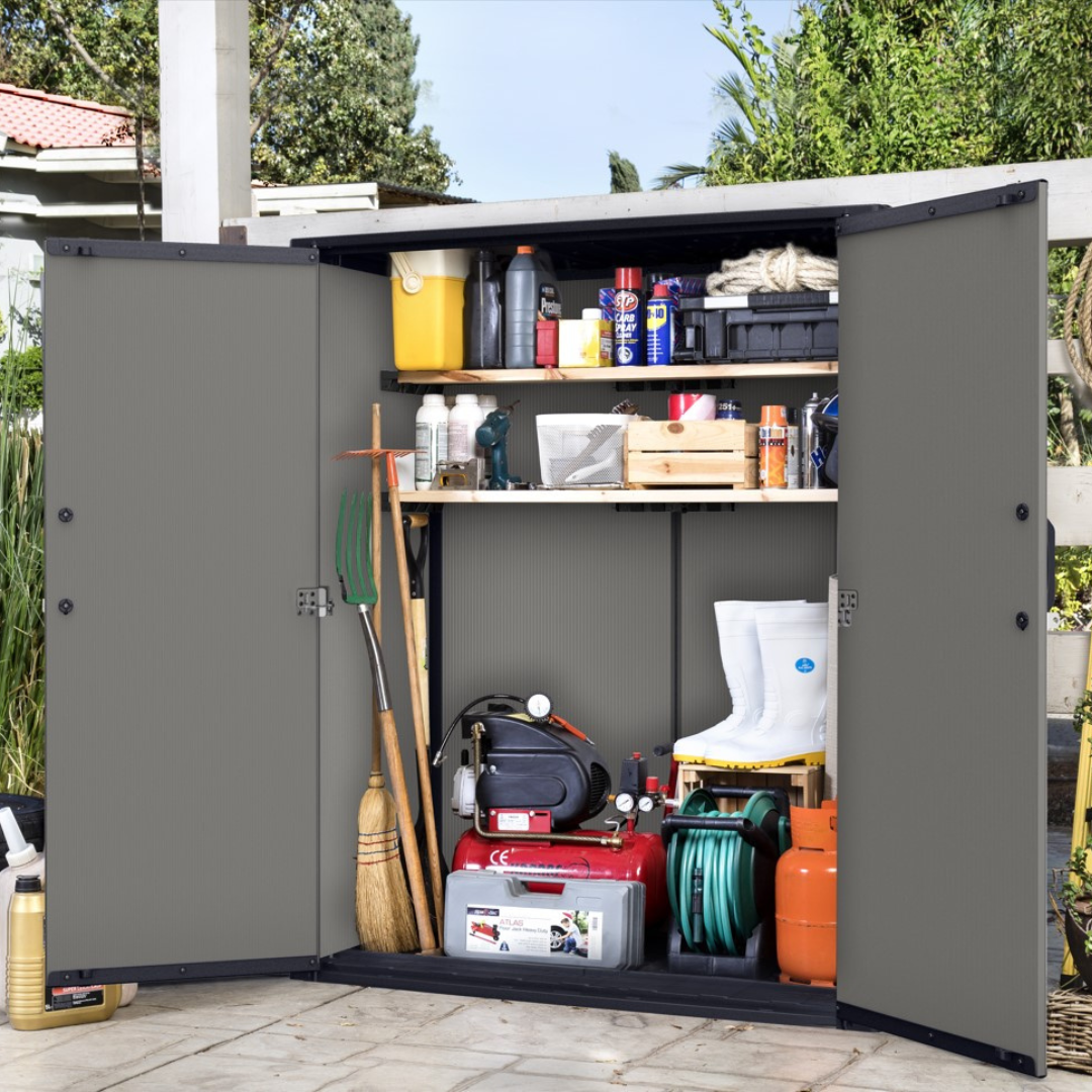 Premier Tall Garden Storage Shed 1400L