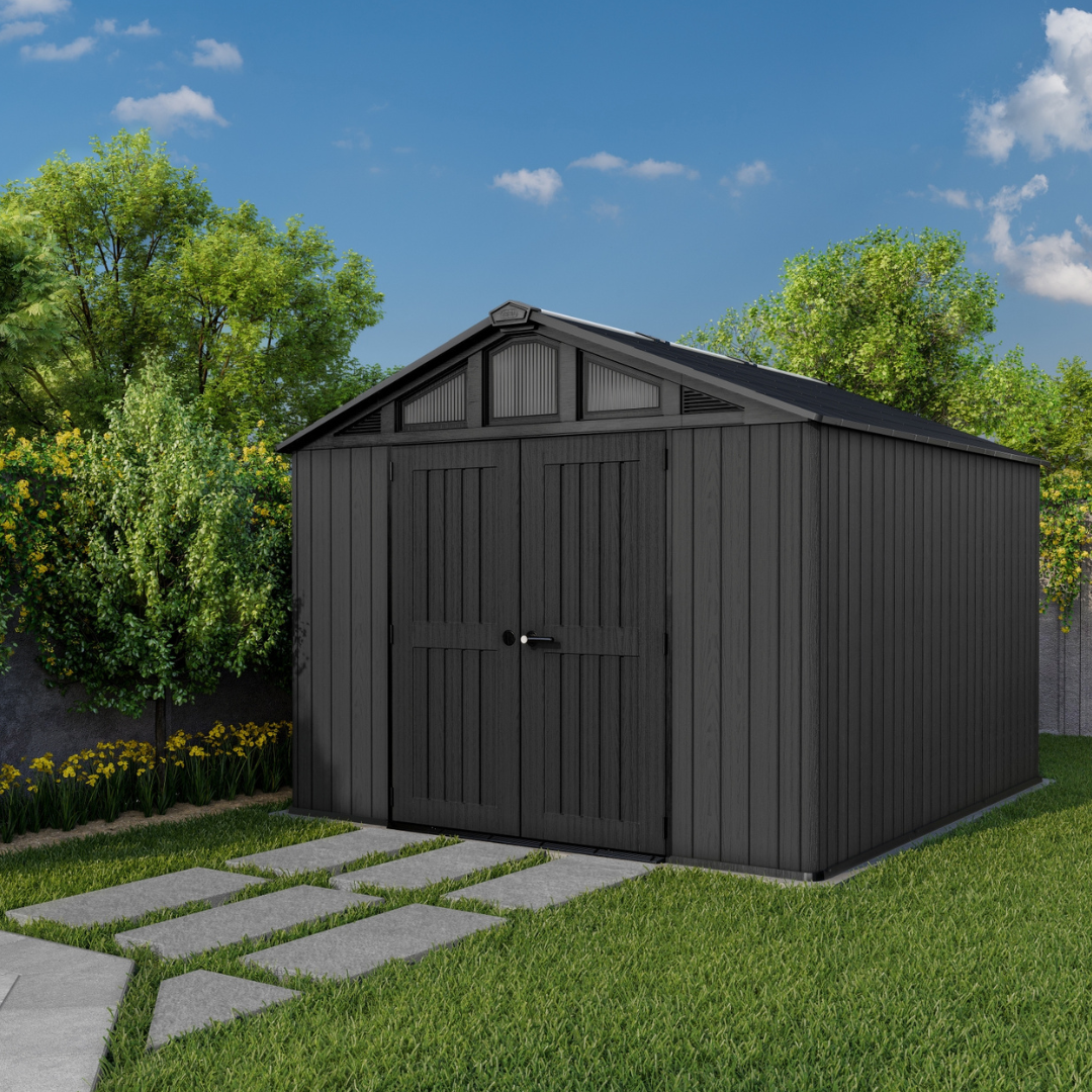 Keter Stronghold 10x11.5ft Resin Storage Shed Grey