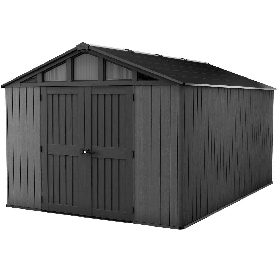 Keter Stronghold 10x11.5ft Resin Storage Shed Grey