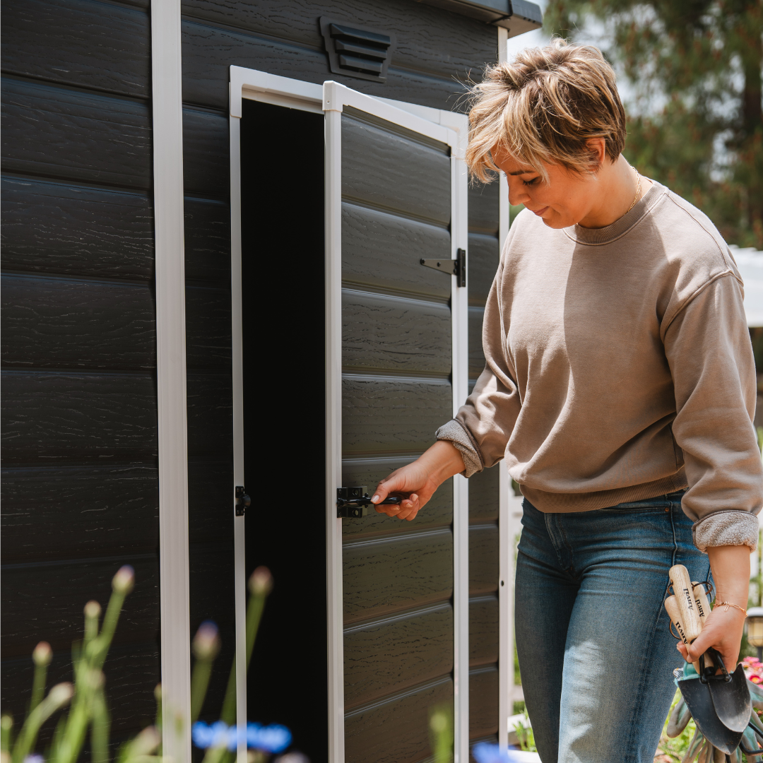 Manor Pent Essential 6x4ft Plastic Resin Garden Shed