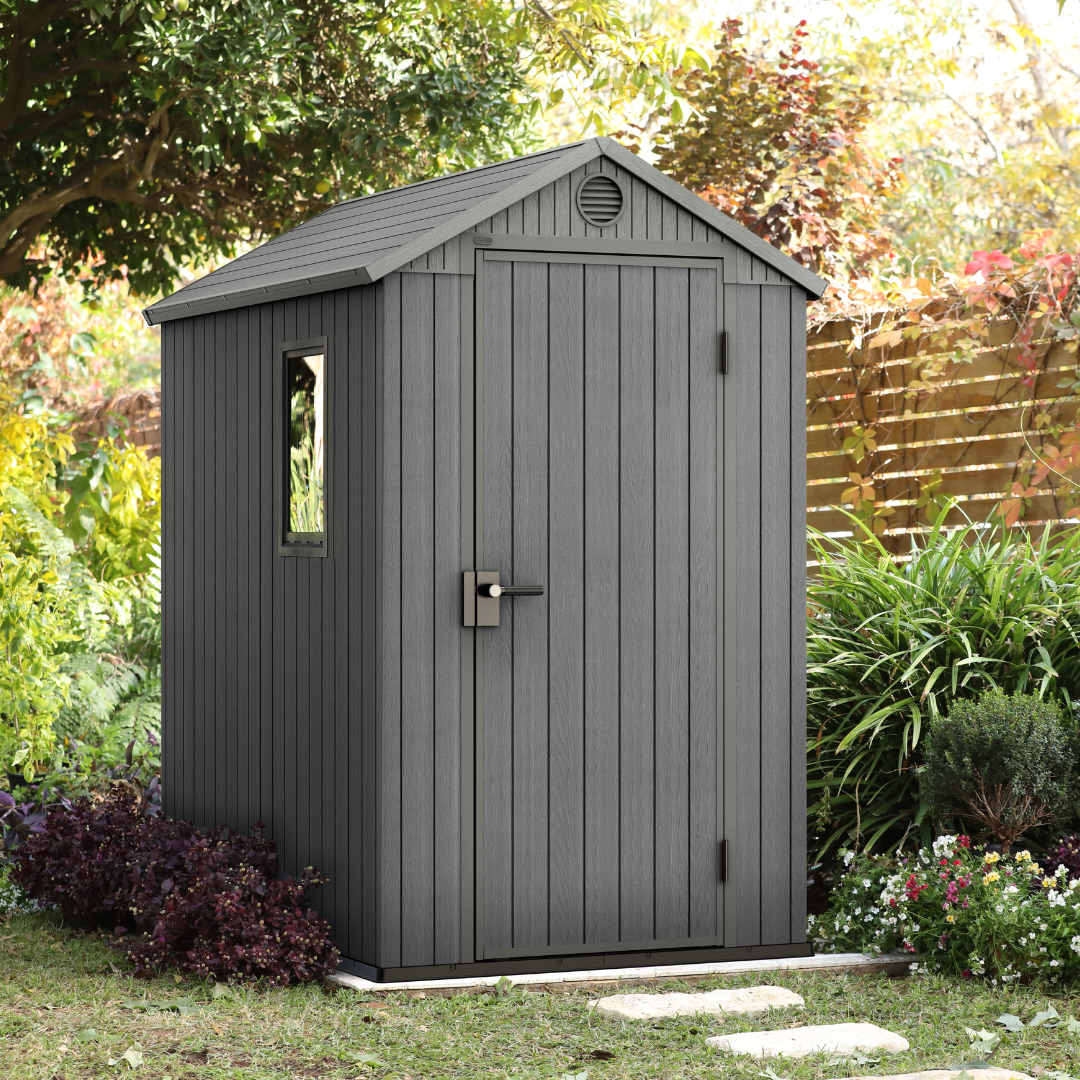Keter Darwin 4x6ft Garden Shed Grey