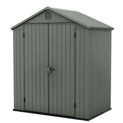 Keter Darwin 6x4ft Composite Garden Storage Shed Green