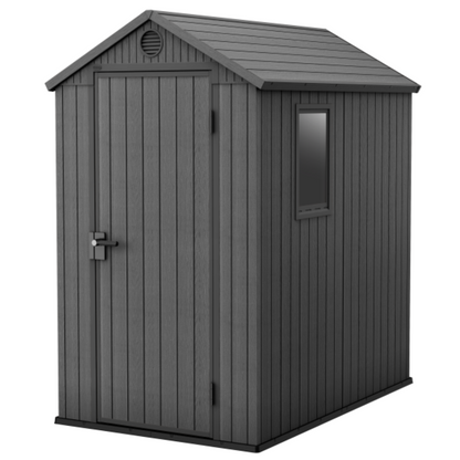 Keter Darwin 4x6ft Garden Shed Grey