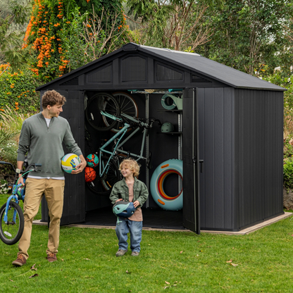 Keter Stronghold 10x8ft Resin Composite Storage Shed Grey