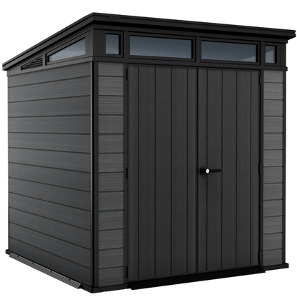 Keter Cortina 7x7ft Resin Garden Shed Double Door