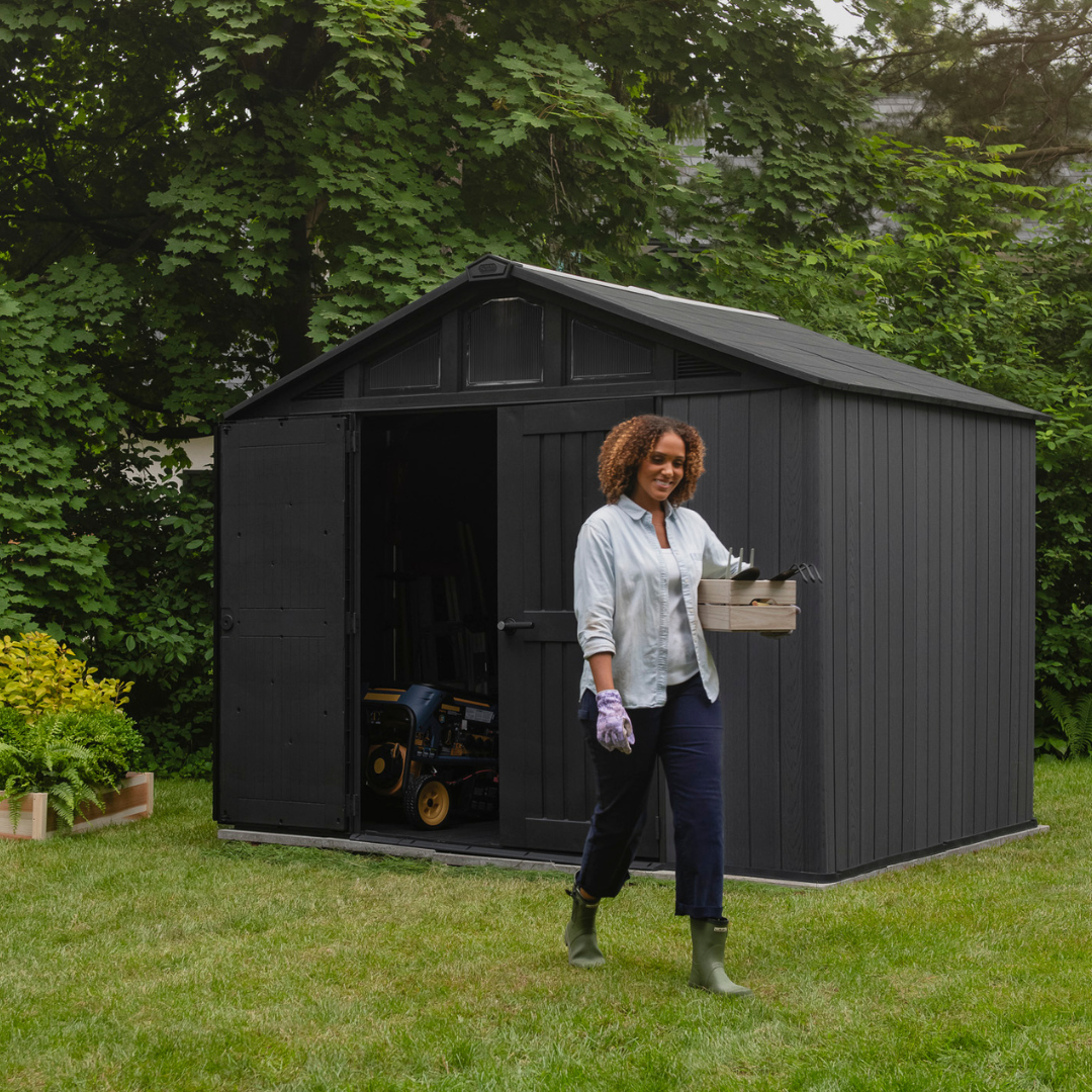 Keter Stronghold 10x8ft Resin Composite Storage Shed Grey