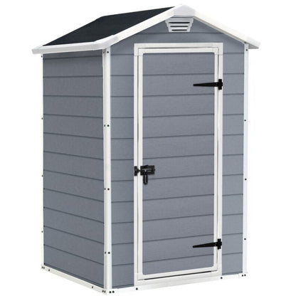 Keter Manor 4x3ft Resin Storage Shed Weather-Resistant Grey