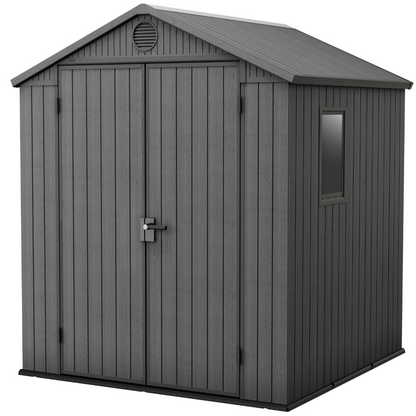 Keter Darwin 6x6 Composite Outdoor Storage Shed Grey