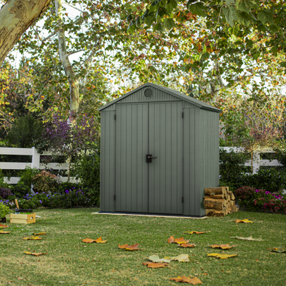 Keter Darwin 6x4ft Composite Garden Storage Shed Green