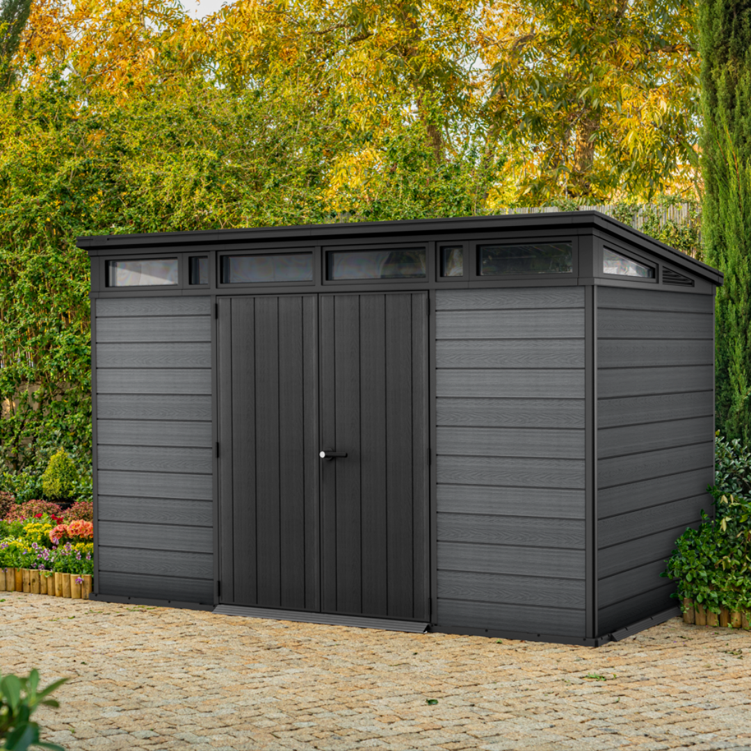 Keter Cortina 11x7ft Garden Shed Weather Resistant Resin Composite