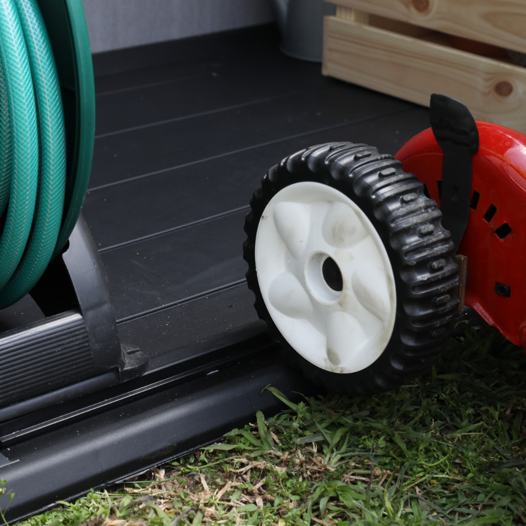 Elite Store Outdoor Plastic Storage Unit With Hydraulic Lid