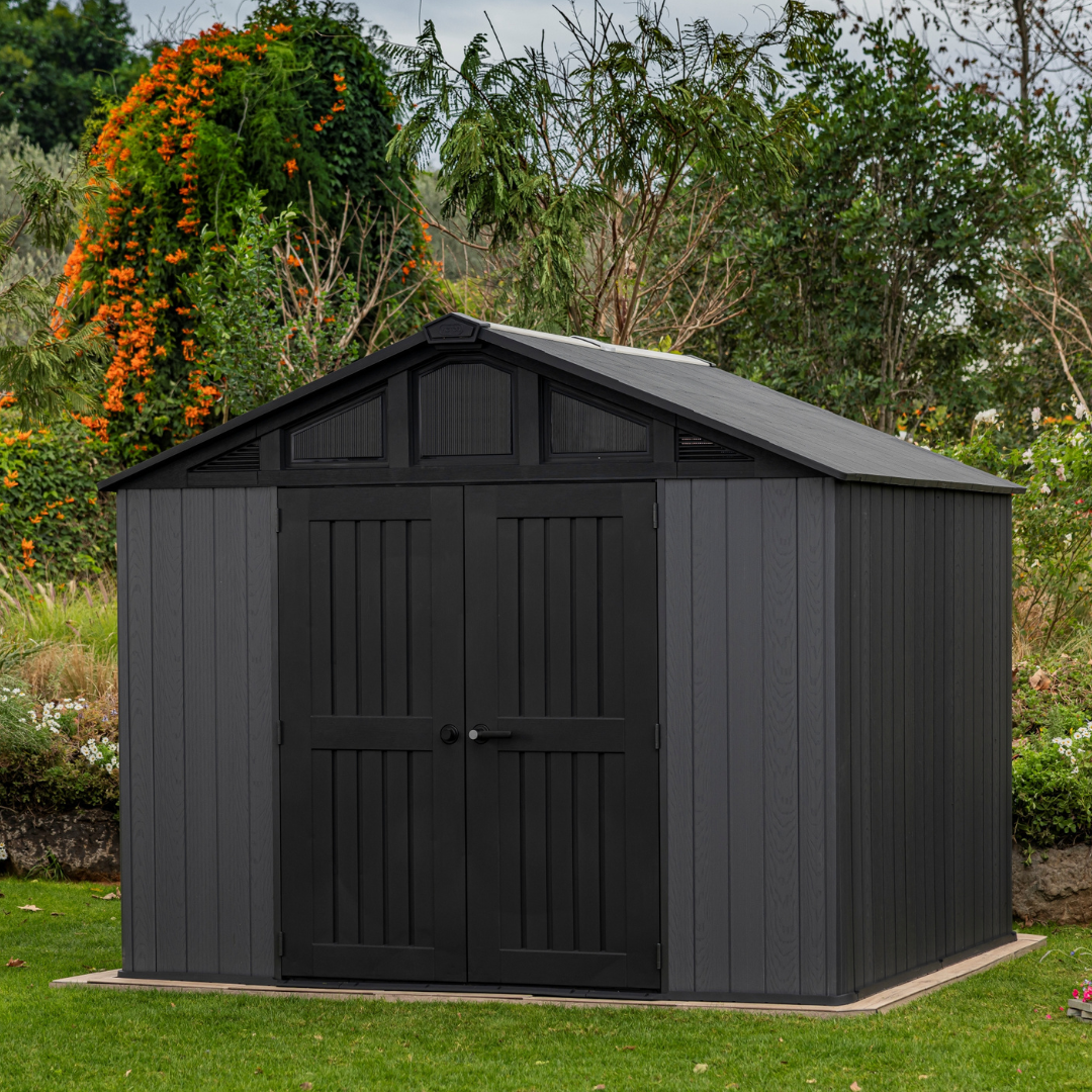 Keter Stronghold 10x8ft Resin Composite Storage Shed Grey