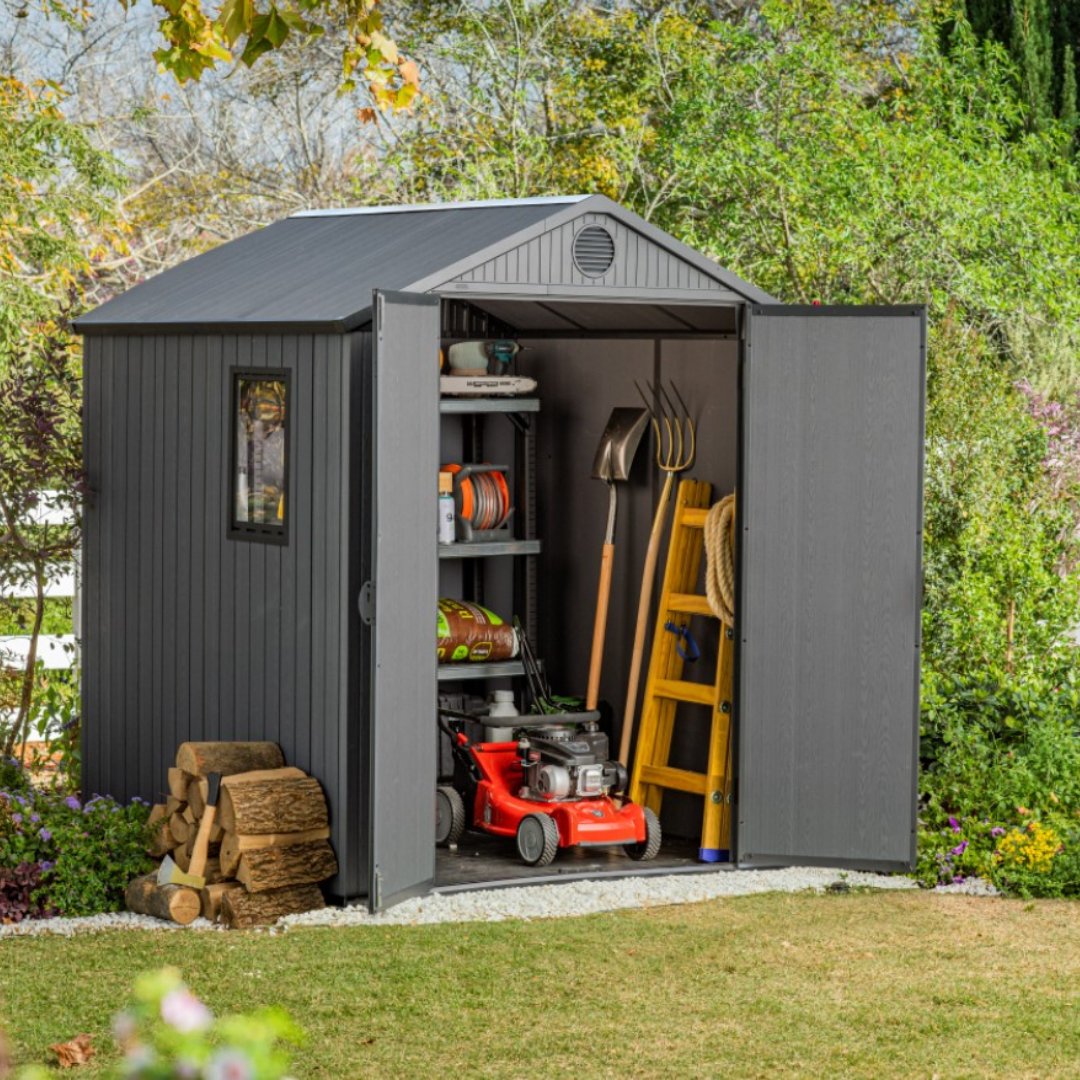 Keter Darwin 6x6 Composite Outdoor Storage Shed Grey
