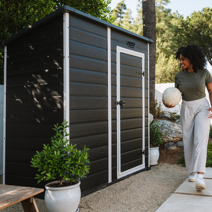 Manor Pent Essential 6x4ft Plastic Resin Garden Shed