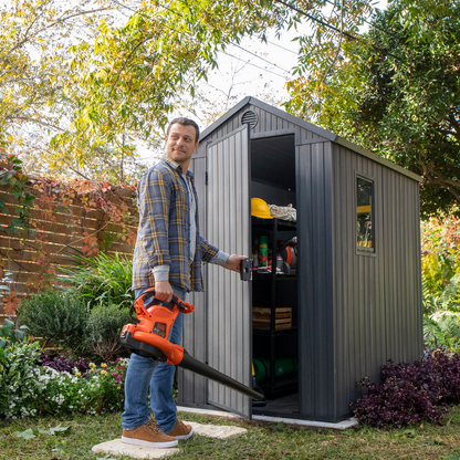 Keter Darwin 4x6ft Garden Shed Grey