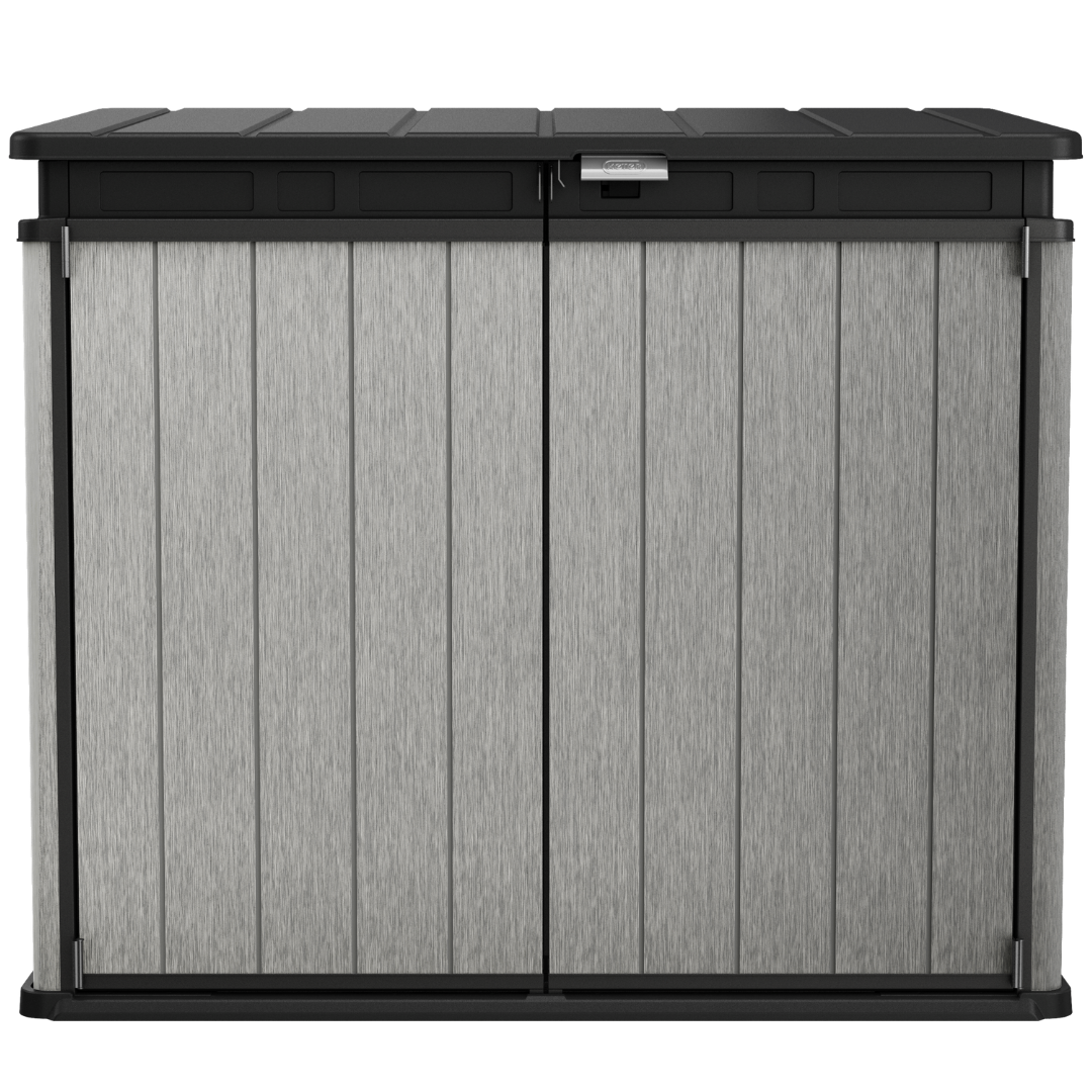 Elite Store Outdoor Plastic Storage Unit With Hydraulic Lid