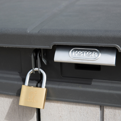 Elite Store Outdoor Plastic Storage Unit With Hydraulic Lid