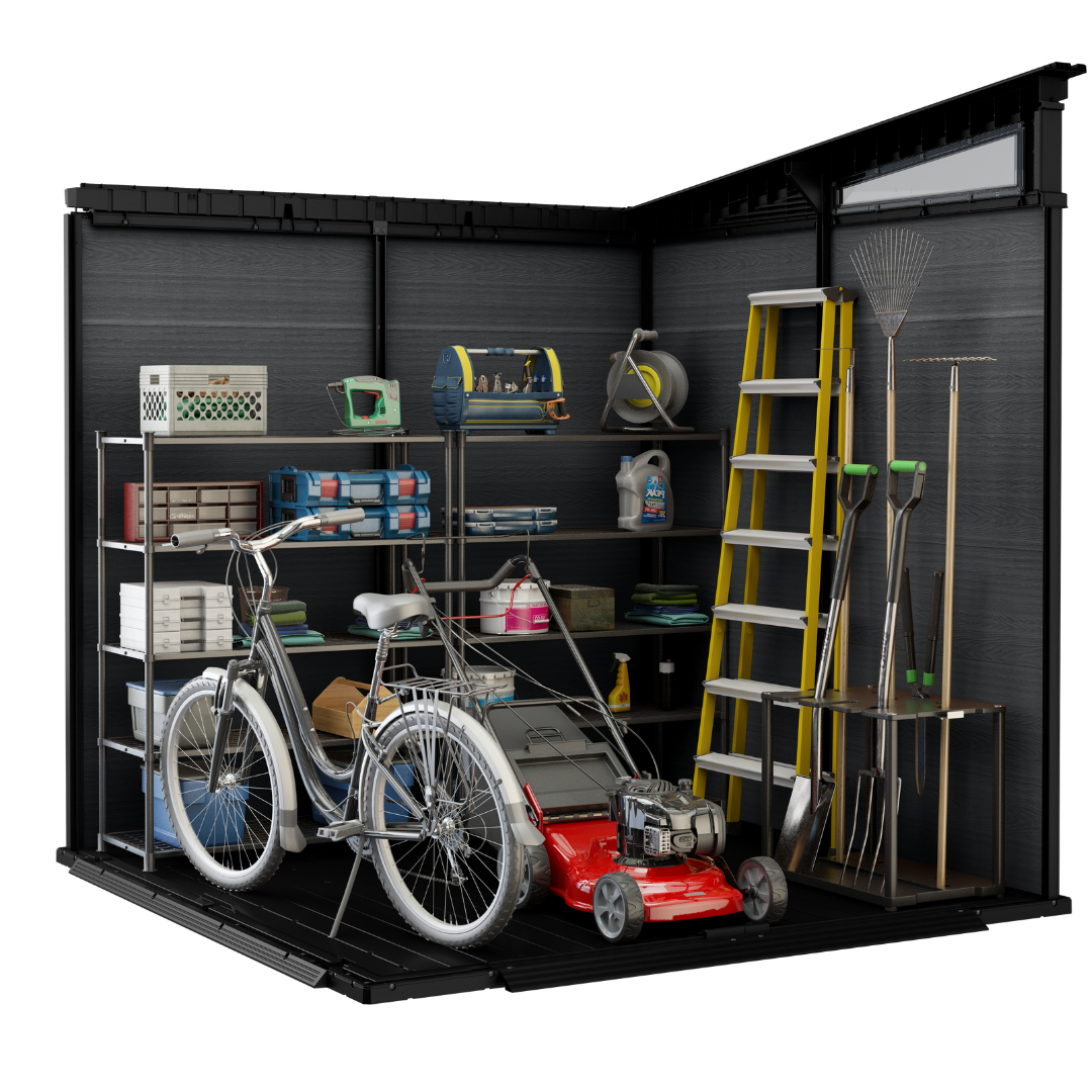 Keter Cortina 7x7ft Resin Garden Shed Double Door