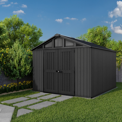 Keter Stronghold 10x11.5ft Resin Storage Shed Grey