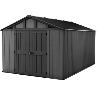Keter Stronghold 10x11.5ft Resin Storage Shed Grey
