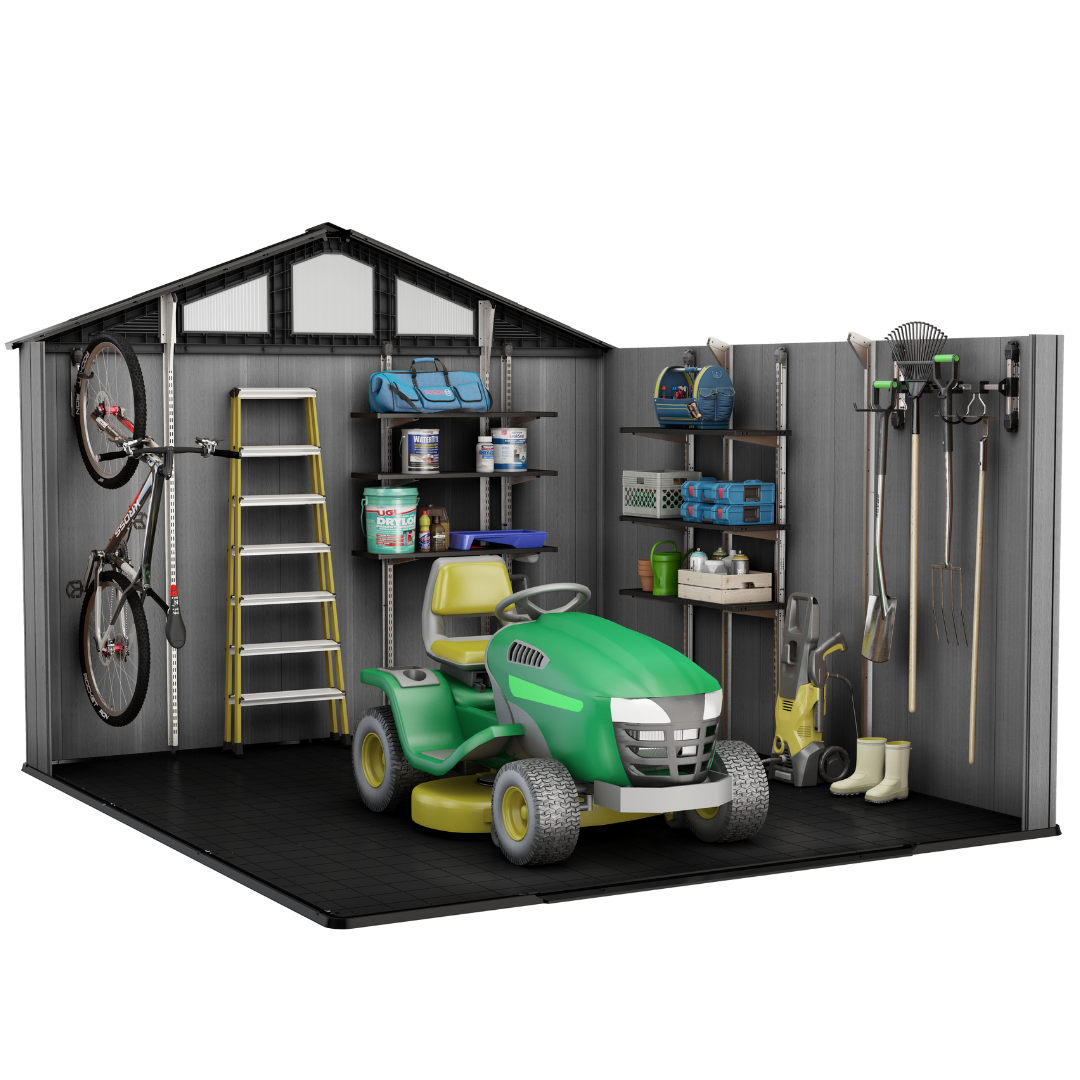 Keter Stronghold 10x11.5ft Resin Storage Shed Grey