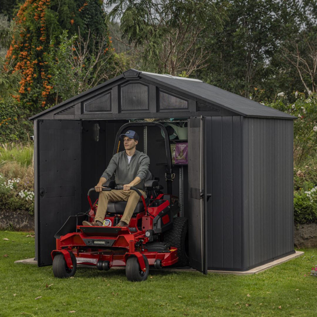 Keter Stronghold 10x8ft Resin Composite Storage Shed Grey