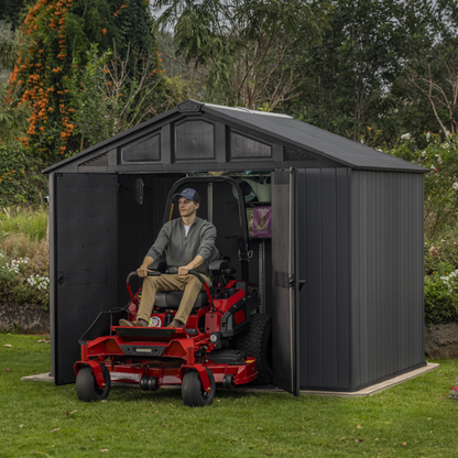 Keter Stronghold 10x8ft Resin Composite Storage Shed Grey