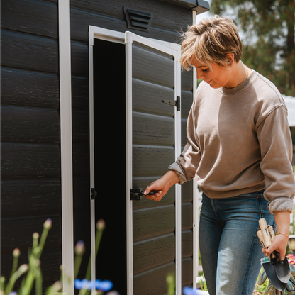 Manor Pent Essential 6x4ft Plastic Resin Garden Shed