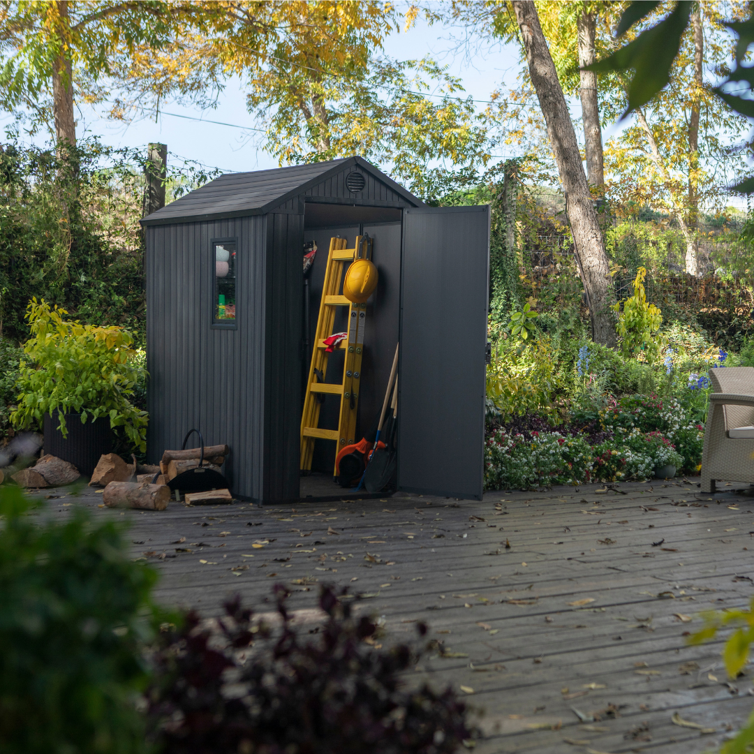 Keter Darwin 4x6ft Garden Shed Grey
