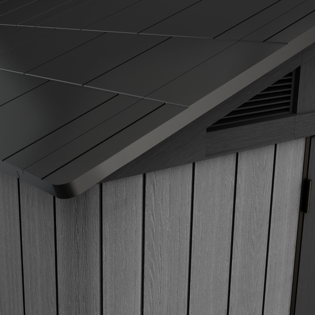Keter Stronghold 8x8ft Garden Shed Resin Composite Grey