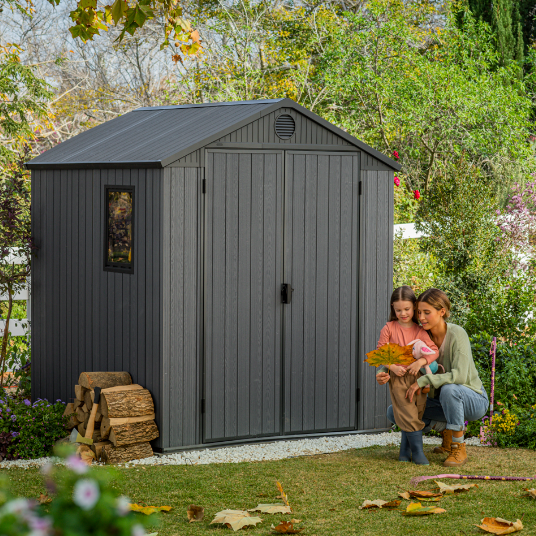 Keter Darwin 6x6 Composite Outdoor Storage Shed Grey