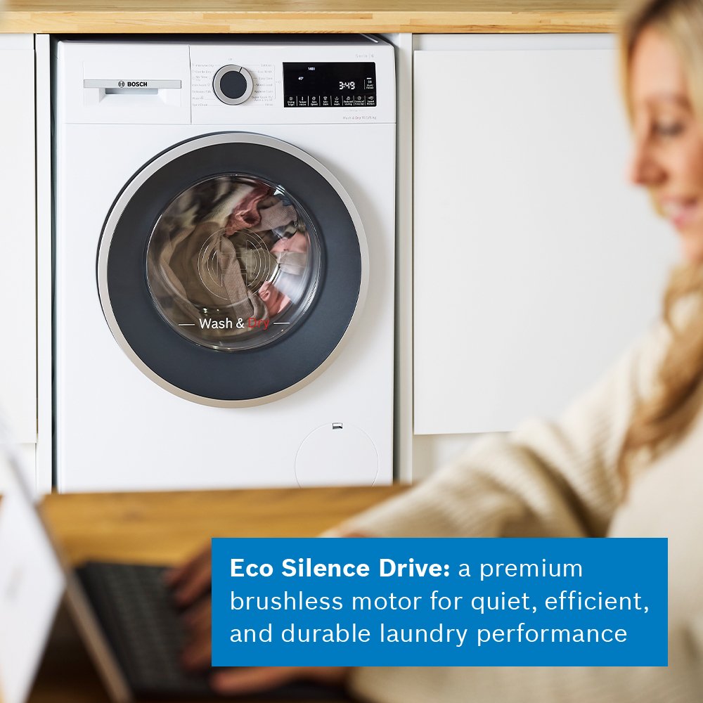 Bosch WNG25401GB Series 6 Freestanding Washer Dryer 10.5+6kg 1400 Spin White