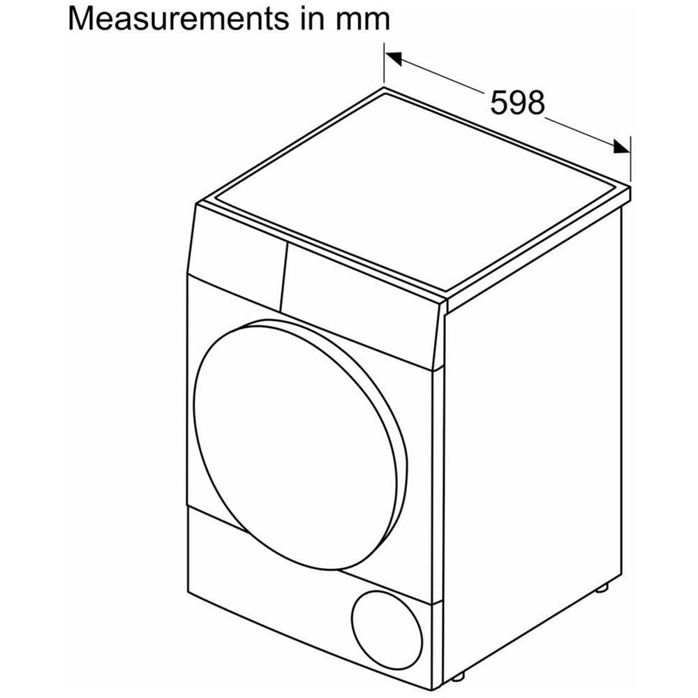 Bosch WTH85224GB Series 4 8kg Heat Pump Tumble Dryer White