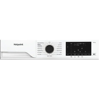 Hotpoint HBD9681ANTSTAIN 9+6kg 1400 Spin Freestanding Front Load Washer Dryer - White